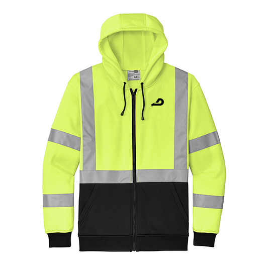 CornerStone® ANSI 107 Class 3 Heavy-Duty Fleece Full-Zip Hoodie