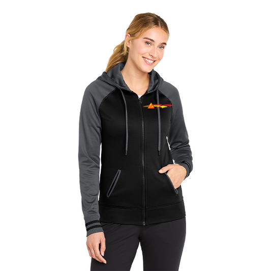 Sport-Tek® Women's Sport-Wick® Varsity Fleece Full-Zip Hooded Jacket