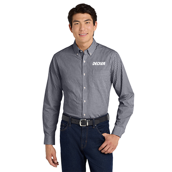 Port Authority® Broadcloth Gingham Easy Care Shirt