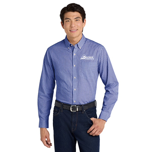 Port Authority® Broadcloth Gingham Easy Care Shirt