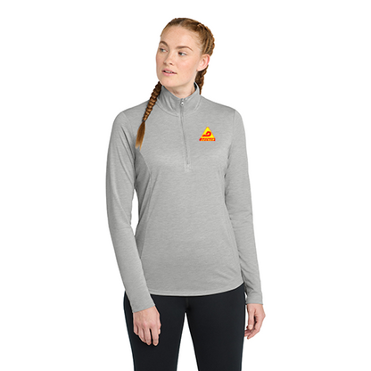Sport-Tek® Women's PosiCharge® Tri-Blend Wicking 1/4-Zip Pullover