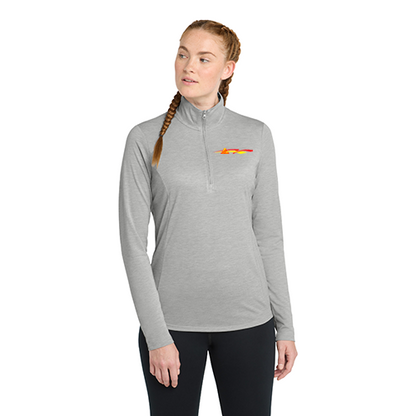Sport-Tek® Women's PosiCharge® Tri-Blend Wicking 1/4-Zip Pullover